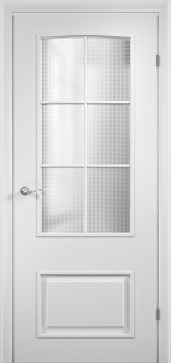 Гладкие двери - Дверь в комплекте с четвертью Тип 77